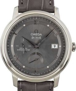 HandMade The Omega De Ville Prestige Grey Dial & Leather Strap