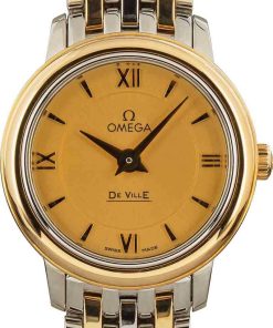 HandMade The Womens Omega De Ville Prestige Champagne Dial