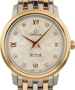 HandMade The Omega De Ville Prestige Red Gold & Steel Butterfly Dial