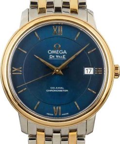 HandMade The Ladies Omega De Ville Prestige Blue Dial