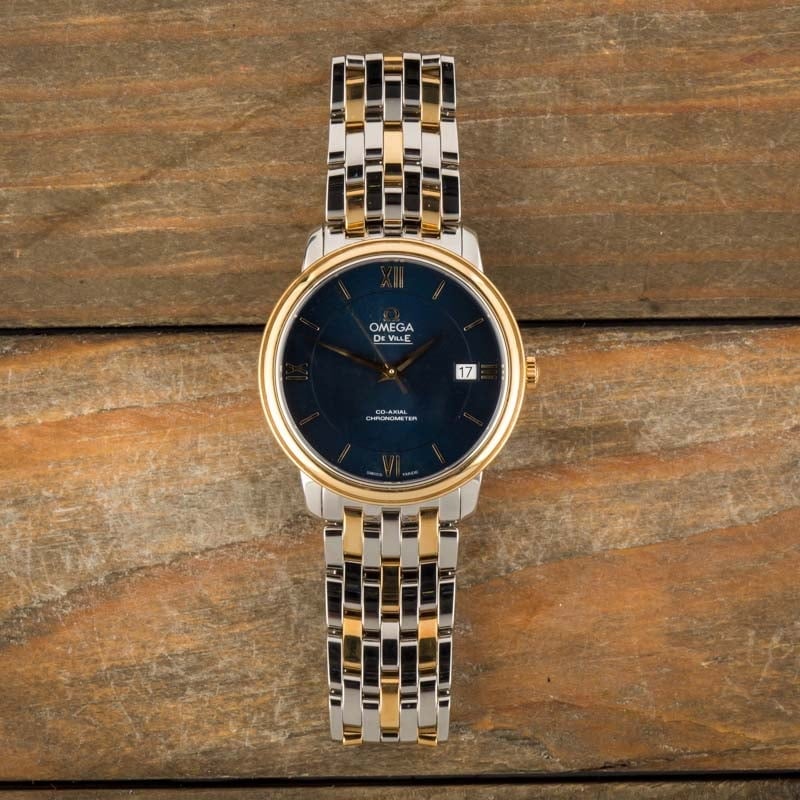 HandMade The Ladies Omega De Ville Prestige Blue Dial - Image 5