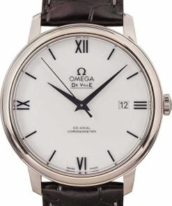 HandMade The Omega De Ville Prestige White Roman Dial