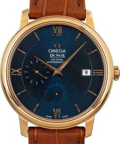 HandMade The Omega De Ville Red Gold Blue Dial