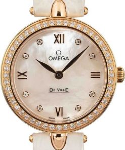 HandMade The Ladies Omega De Ville Prestige 18k Red Gold "Dewdrop"