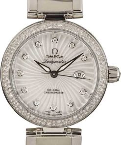 HandMade The Ladies Omega De Ville Ladymatic Mother of Pearl Diamond Dial