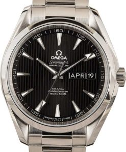 HandMade The Omega Seamaster Aqua Terra Stainless Steel Black Dial
