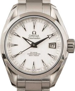 HandMade The Ladies Omega Seamaster Aqua Terra Silver Dial