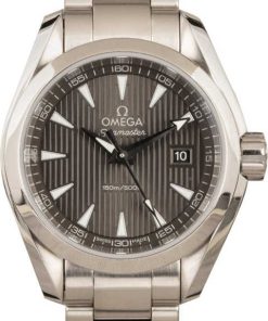 HandMade The Ladies Omega Seamaster Aqua Terra Grey Teak Dial