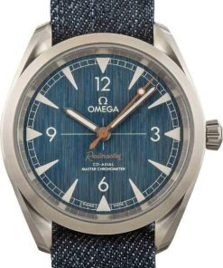 HandMade The Omega Seamaster Railmaster Blue Jeans Dial on NATO Strap