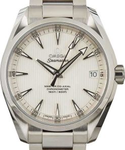 HandMade The Omega Seamaster Silver Teak Dial Aqua Terra