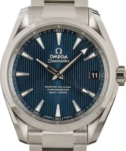 HandMade The Omega Seamaster Blue Teak Dial Aqua Terra