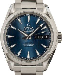 HandMade The Omega Seamaster Aqua Terra Blue Annual Calendar Dial