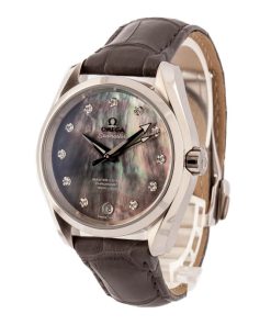 Alternative view of HandMade The Omega Seamaster Aqua Terra Tahiti Diamond Dial & Leather Strap