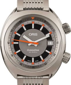 HandMade The Factory Stickered Oris Chronoris Date Grey Dial 39MM
