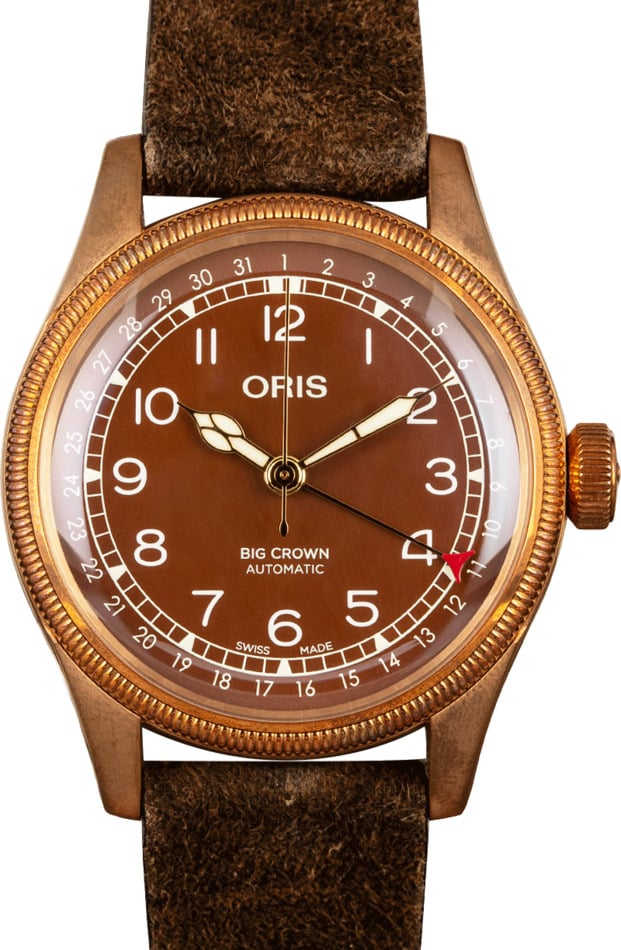 HandMade The Mens Oris Big Crown Bronze Pointer Date