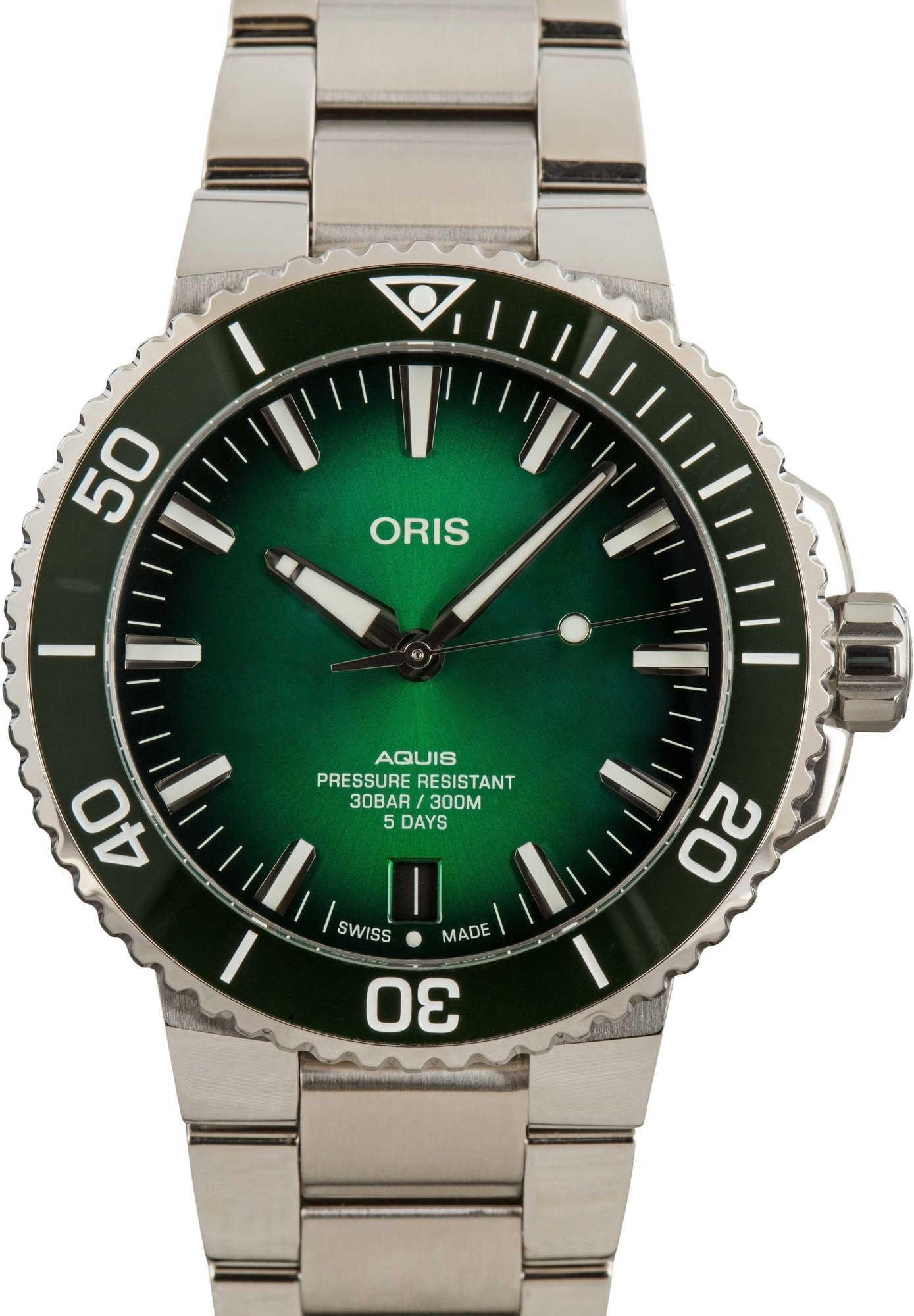 HandMade The Oris Aquis Date Green Index Dial