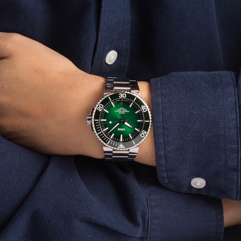 HandMade The Oris Aquis Date Green Index Dial - Image 5