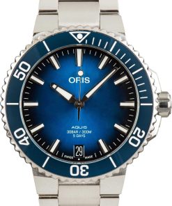 HandMade The Oris Aquis Date Stainless Steel Blue