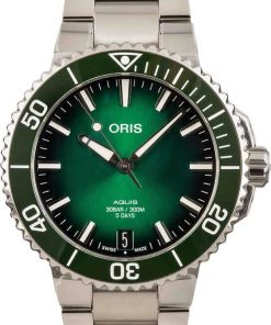 HandMade The Oris Aquis Date Stainless Steel Green Dial