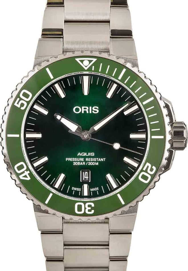 HandMade The Oris Aquis Date Green Dial & Ceramic Bezel