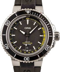 HandMade The Oris Aquis Depth Gauge Stainless Steel & Rubber Strap