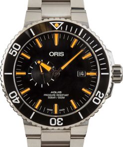 HandMade The Oris Aquis Small Second, Date Black Dial
