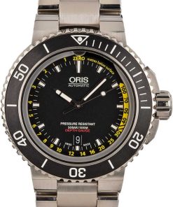 HandMade The Mens Oris Aquis Depth Gauge Stainless Steel
