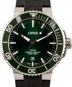 HandMade The Oris Aquis Date Green