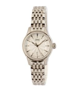 Alternative view of HandMade The Oris Artelier Date Diamonds Stainless Steel