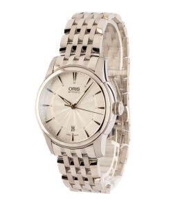 Alternative view of HandMade The Oris Artelier Date Silver Guilloche Dial