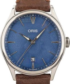 HandMade The Oris Artelier Date Stainless Steel Blue Dial