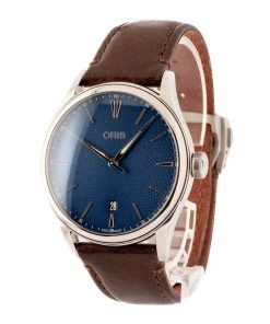 Alternative view of HandMade The Oris Artelier Date Stainless Steel Blue Dial