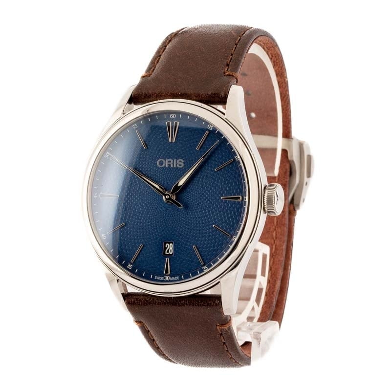 HandMade The Oris Artelier Date Stainless Steel Blue Dial - Image 2
