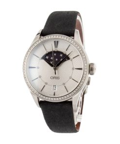 Alternative view of HandMade The Oris Artelier Grande Lune, Date Diamonds Stainless Steel