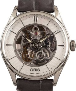 HandMade The Mens Oris Artelier Skeleton Leather Strap