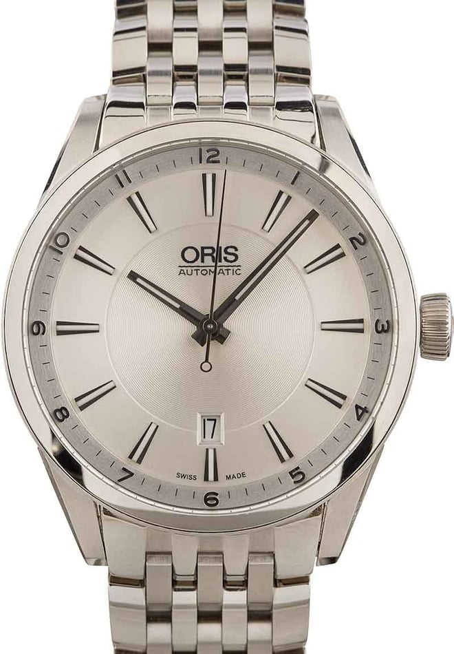 HandMade The Oris Artix Date Stainless Steel Silver Dial