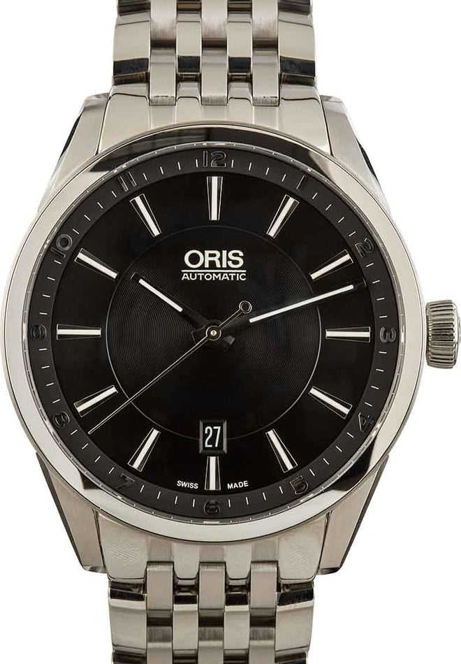 HandMade The Mens Oris Artix Date Black Dial
