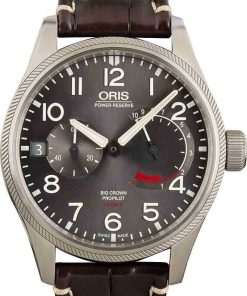 HandMade The Oris Big Crown Pro Pilot Anthracite Dial & Leather Strap