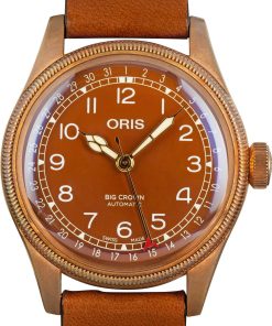 HandMade The Oris Big Crown Bronze Brown Pointer Date Dial