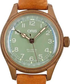 HandMade The Ladies Oris Big Crown Bronze Pointer Date