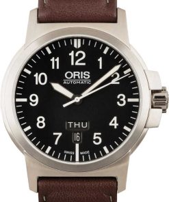 HandMade The Oris BC3 Advanced, Day Date Leather Strap