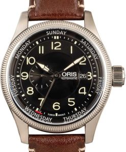 HandMade The Oris Big Crown Small Second Black Dial