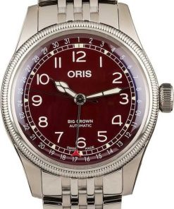 HandMade The Oris Big Crown Pointer Date Red Dial Watch