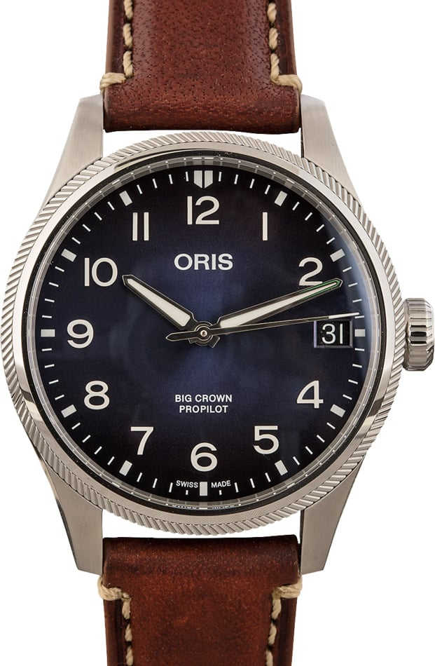 HandMade The Oris Big Crown ProPilot Big Date Blue Arabic Dial