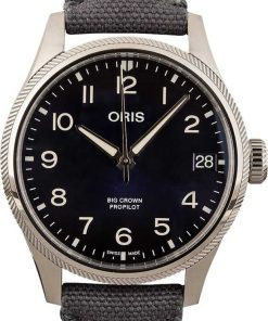 HandMade The Oris Big Crown ProPilot Big Date Blue Dial & Textile Strap