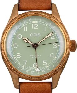 HandMade The Oris Big Crown Bronze Pointer Date Green Dial