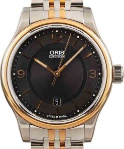 HandMade The Oris Classic Date Steel & Gold PVD