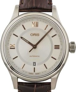 HandMade The Oris Classic Date Silver Roman Dial