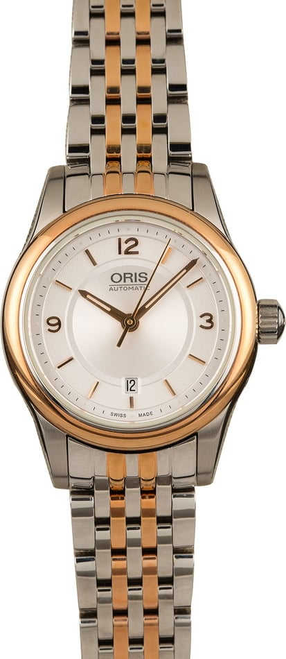 HandMade The Oris Classic Date Silver Guilloche Dial