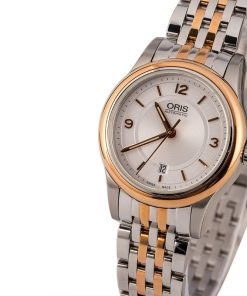 Alternative view of HandMade The Oris Classic Date Silver Guilloche Dial